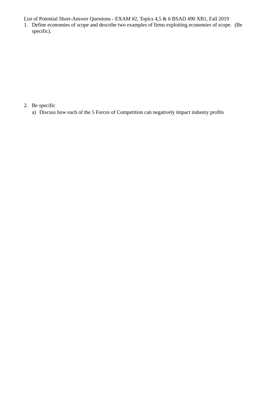 Exam #2 Topics 4 - 6, List of Potential Short Answer Questions (1).docx_do6tf2bgah5_page1