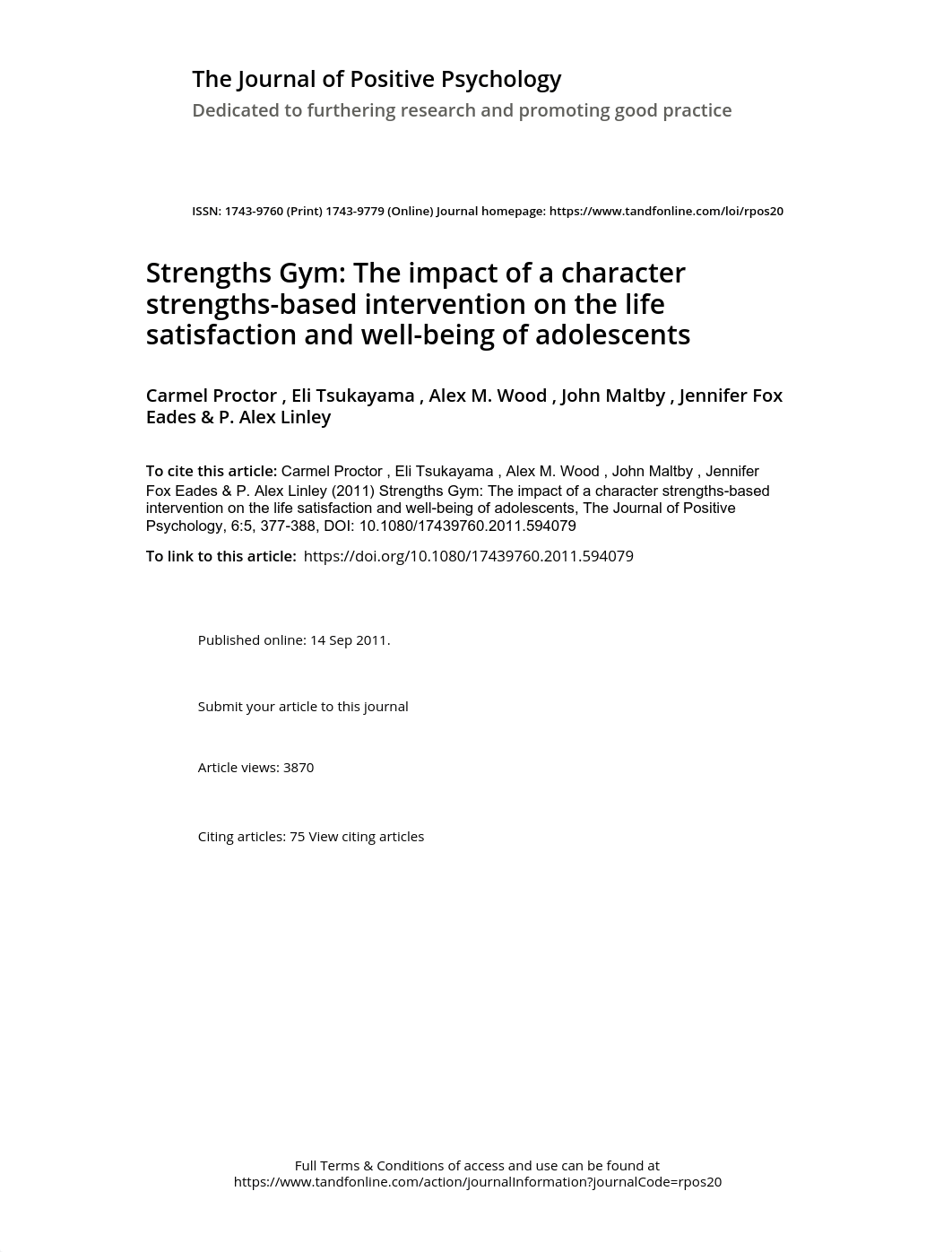 Strengths Gym The impact of a character strengths based intervention on the life satisfaction and we_do7ezd70yum_page1