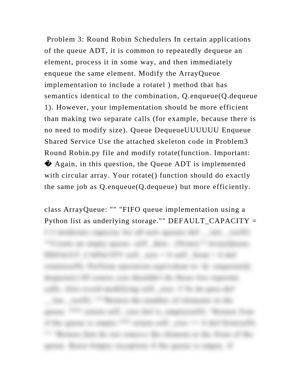Problem 3 Round Robin Schedulers In certain applications of the queu.docx_do7lz14iukd_page2