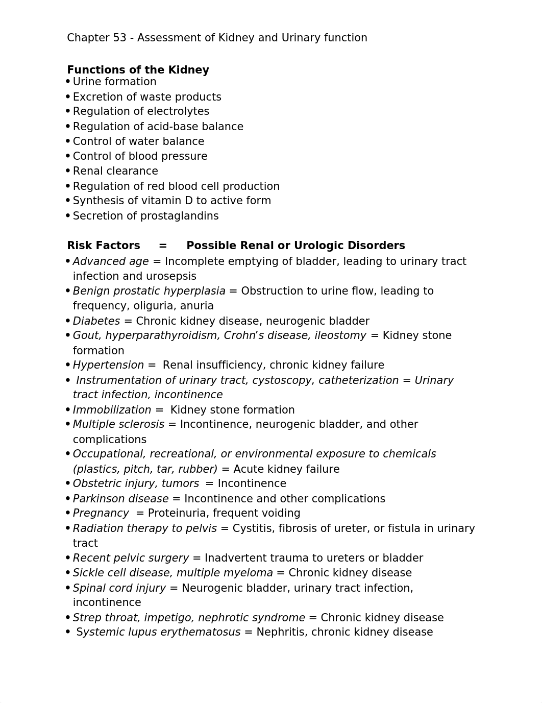 Chapter 53 - Assessment of Kidney and Urinary function .docx_do7qm62pq1b_page1