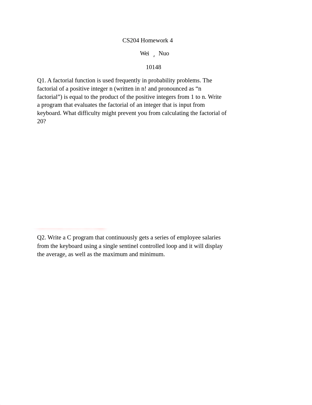 CS204_Homework4_loop_10148_WeiNuo_do7y3rwpcfa_page1