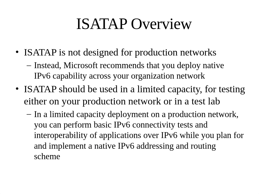 CIS 385 Ch10 Supplement - ISATAP, 6to4, and Teredo_do7zzy0myrk_page4