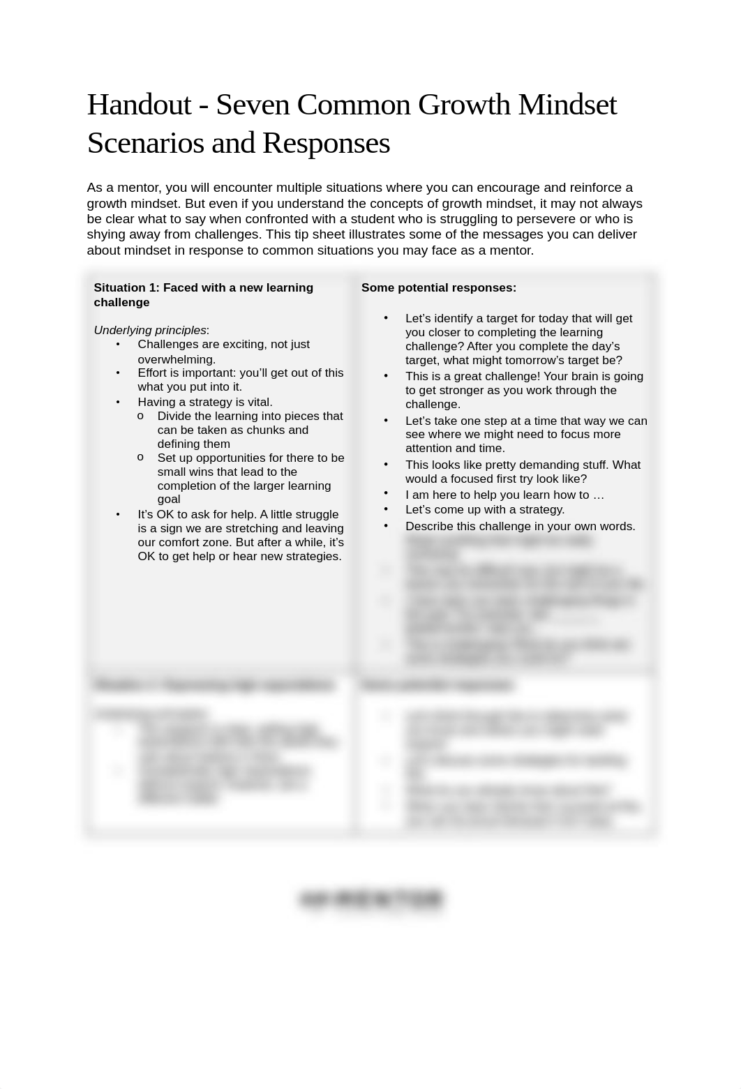 Fixed vs Growth Mindset-Activity-Seven Common Growth Mindset Scenarios and Responses.pdf_do836n6j243_page1