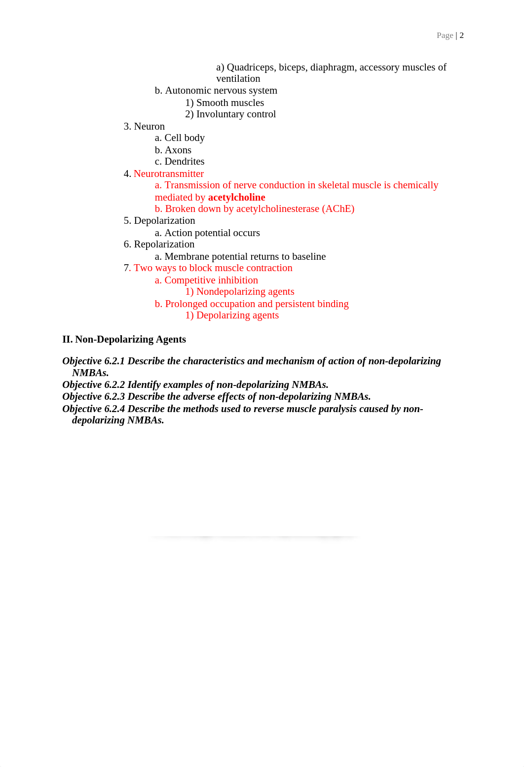 RESP 3230 Unit 6 Skeletal Muscle Relaxants LP (Autosaved).docx_do85pv0y3xg_page2