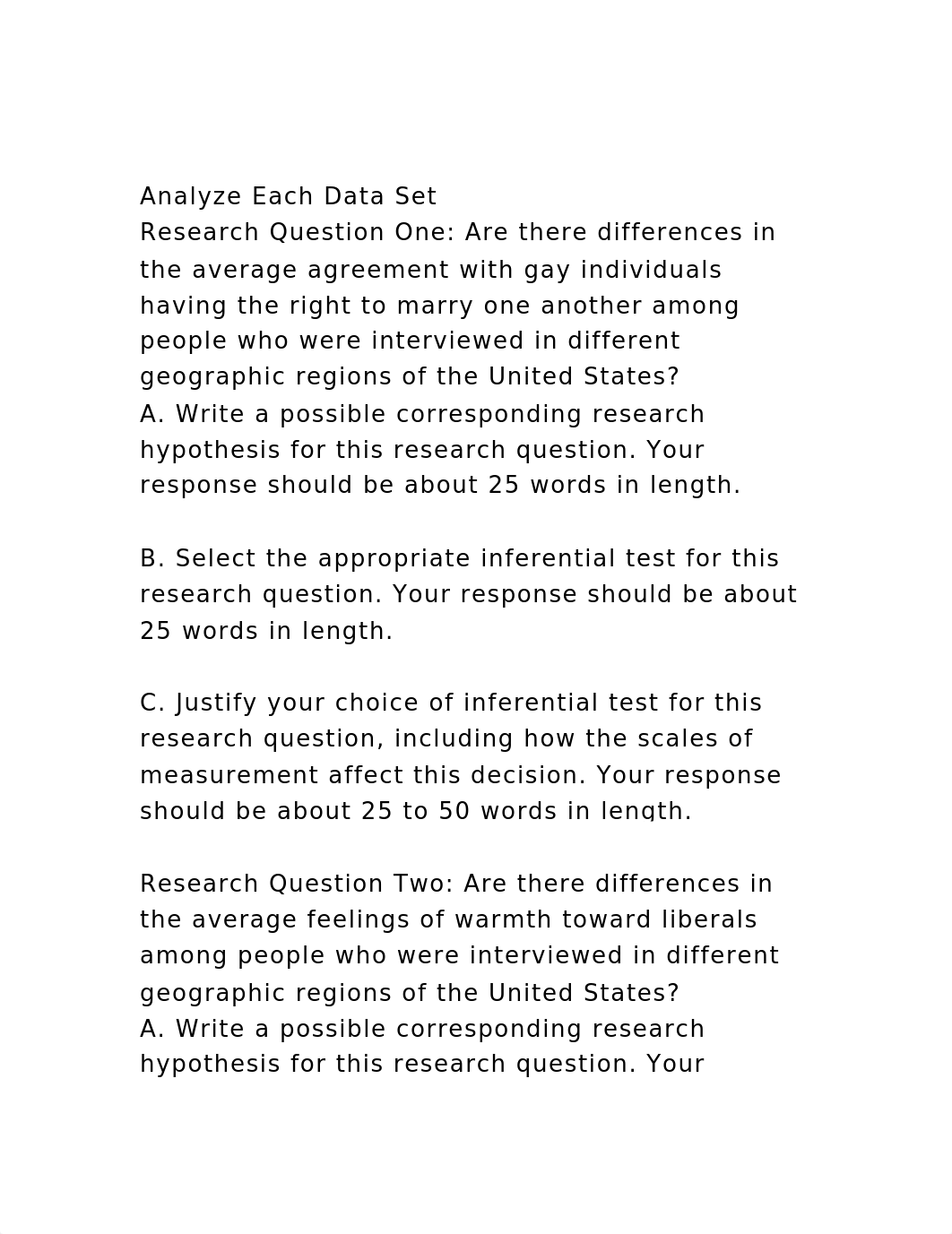 Analyze Each Data SetResearch Question One Are there difference.docx_do8bqd0o6sf_page2