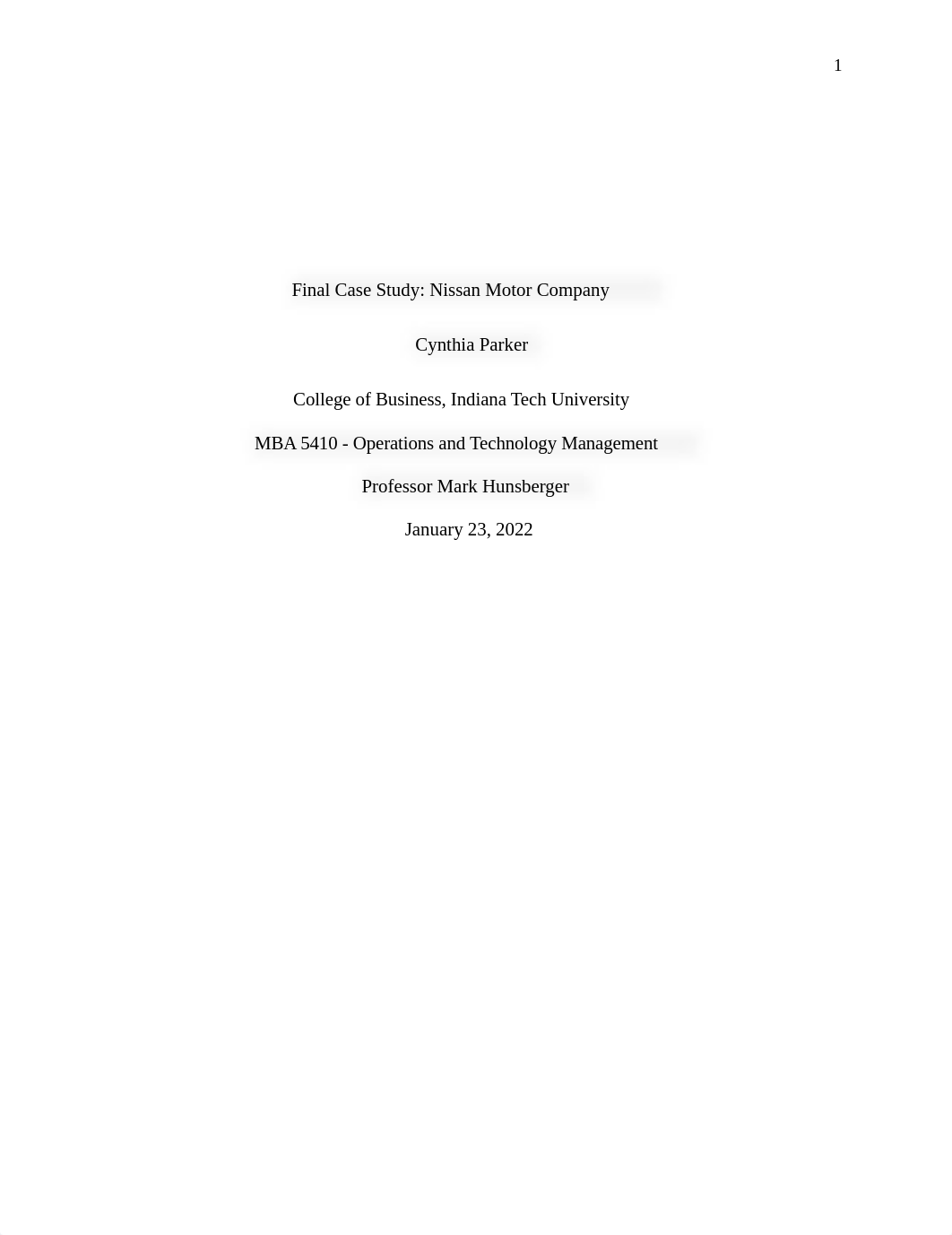 MBA 5410 Final Case Study Nissan Motor Company Parker.docx_do8ef4ajtma_page1