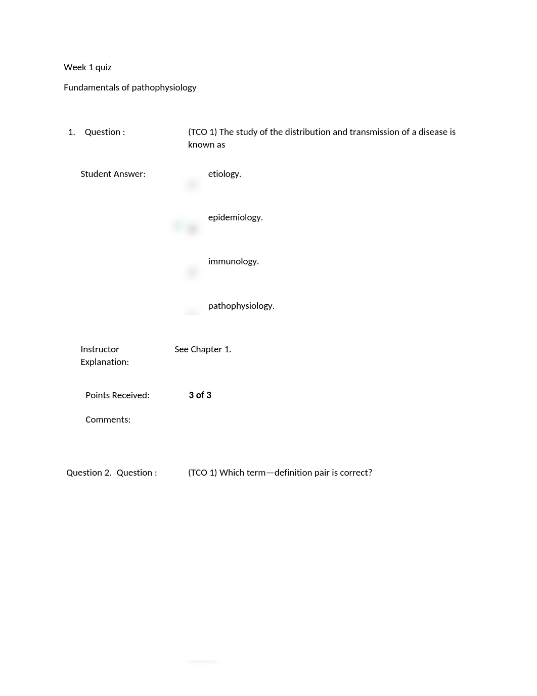 Week 1 quizfundamentals of pathophysiology_do8mgwkjdl3_page1