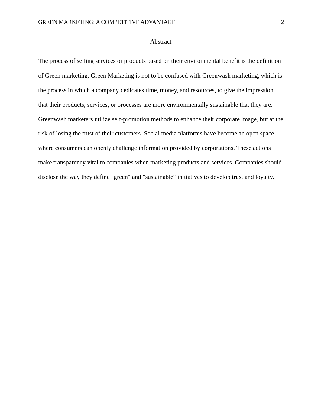 Green Marketing A Competitive Advantage Final Draft.docx_do8n82229v4_page2