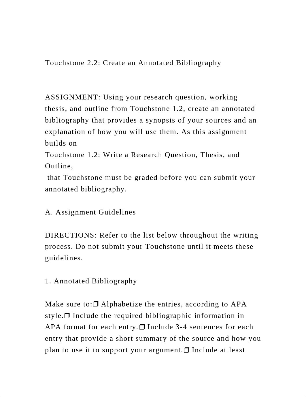 Touchstone 2.2 Create an Annotated BibliographyASSIGNMENT .docx_do8t4tbxril_page2