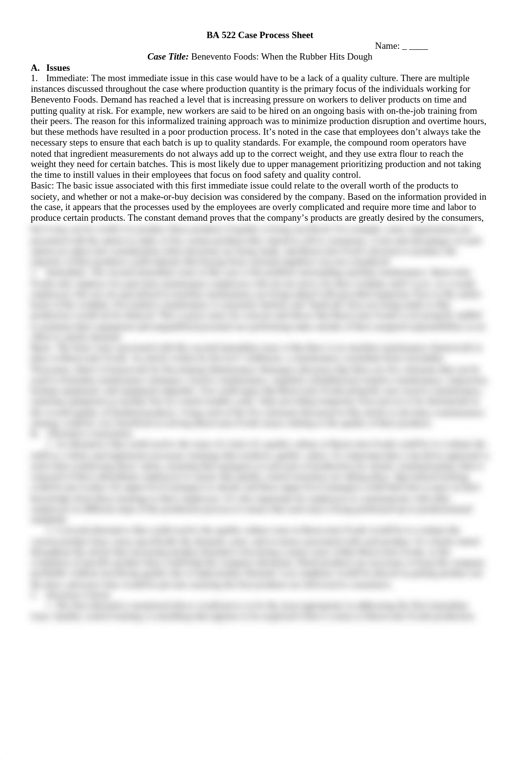 Benevento Foods Case Process Sheet.docx_do8t9hglwe3_page1