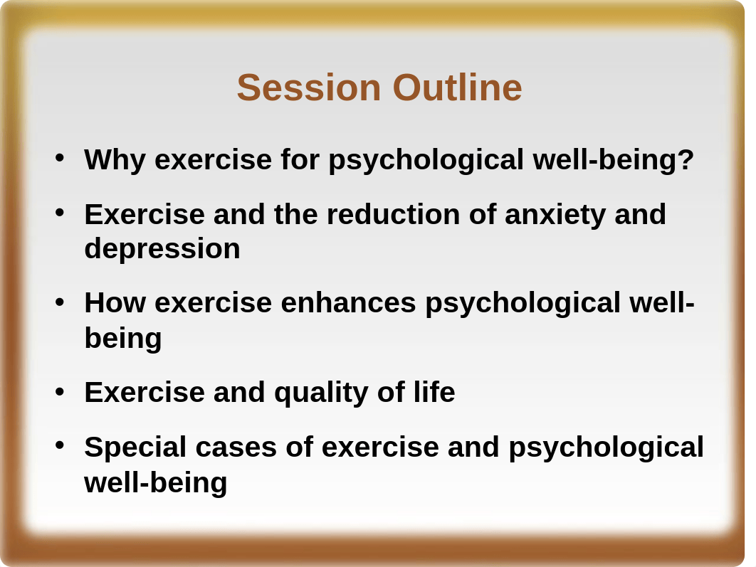 Exercise  and Psychological  Well-Being - students.ppt_do94wdv9737_page2