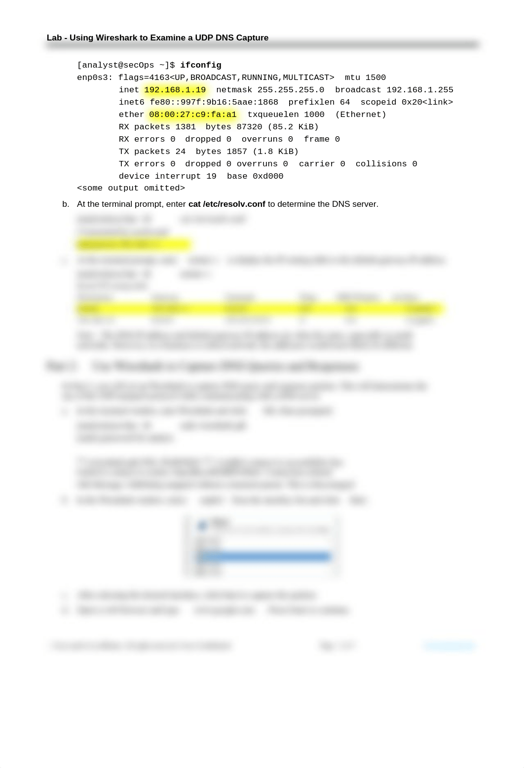 4.6.2.7 Lab - Using Wireshark to Examine a UDP DNS Capture.docx_do9rkr0y8rz_page2