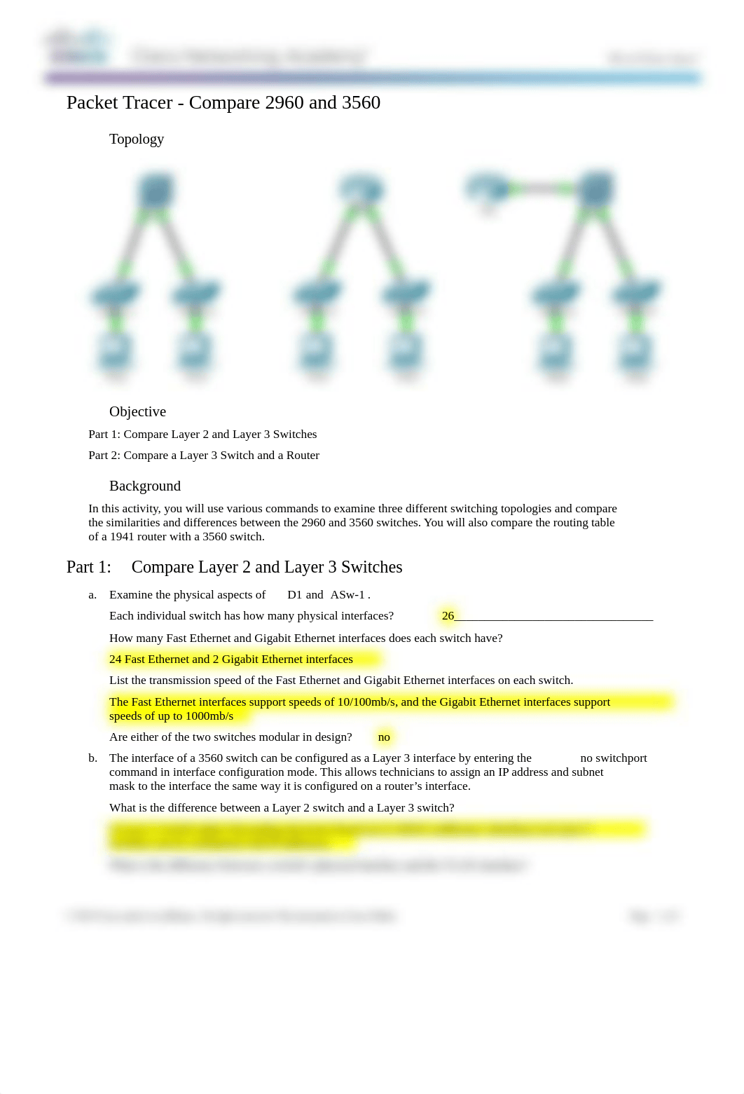 1.2.1.7 Packet Tracer - Compare 2960 and 3560 Switches.docx_do9wac6ojm5_page1