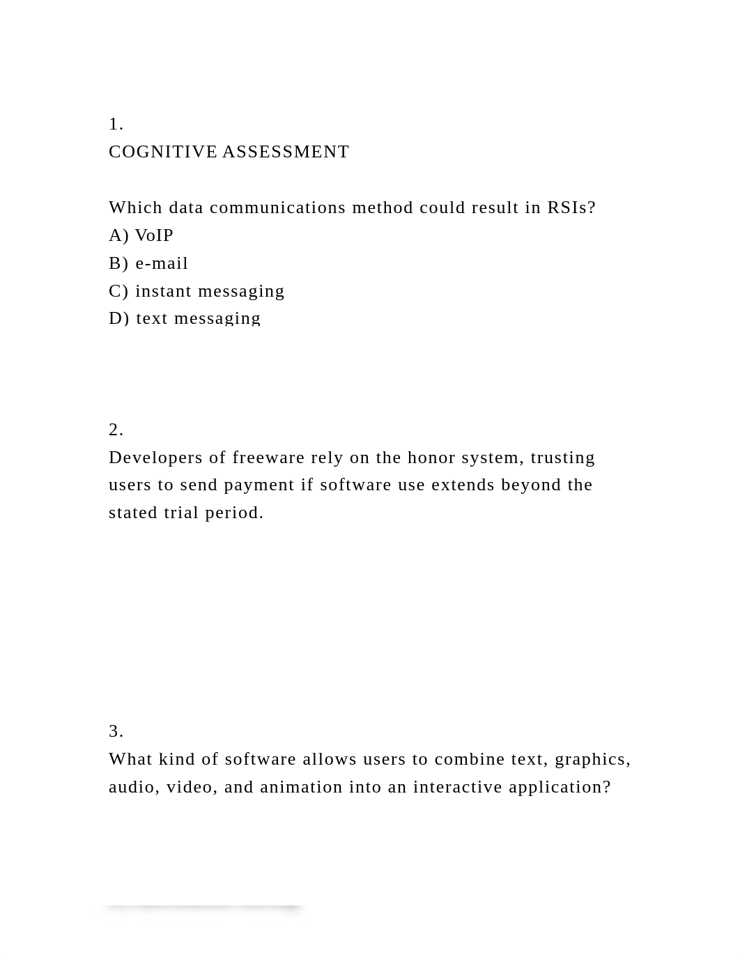 1.COGNITIVE ASSESSMENTWhich data communications method could r.docx_doa6dfkqc3b_page2