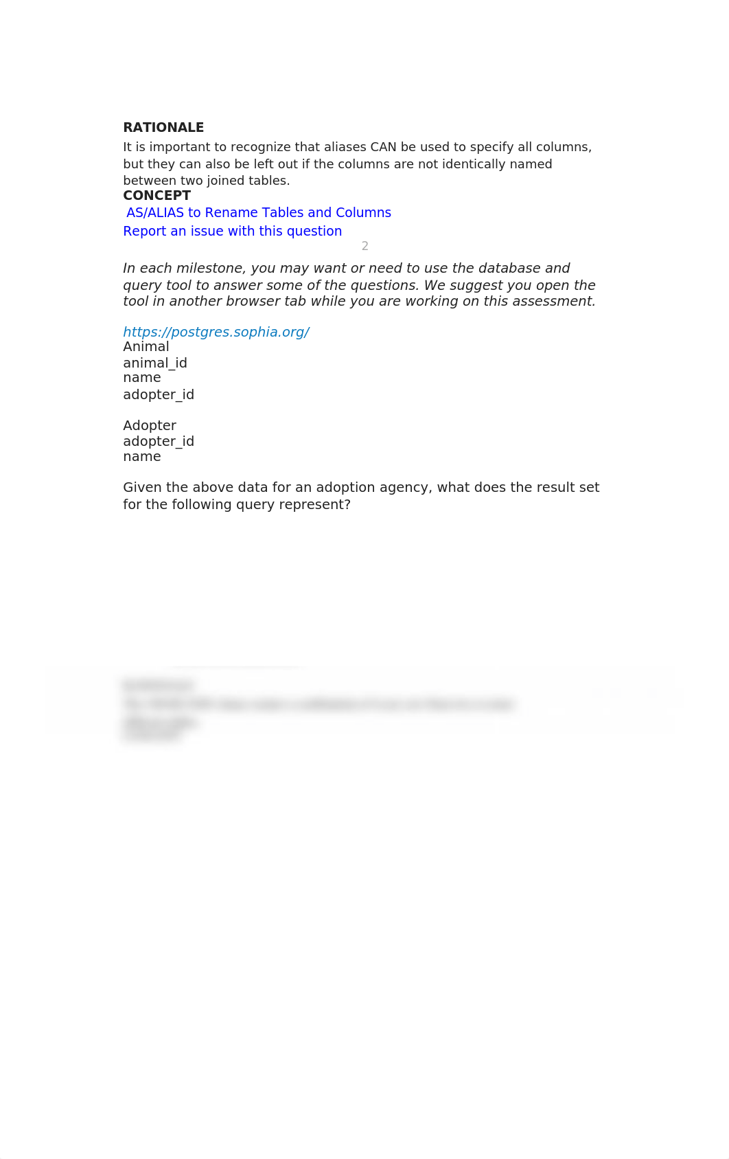 Introduction to Relational Databases CS1011 (SOPH-0047) Sophia Milestone 2 UNIT 2.pdf_doa97a162hj_page2