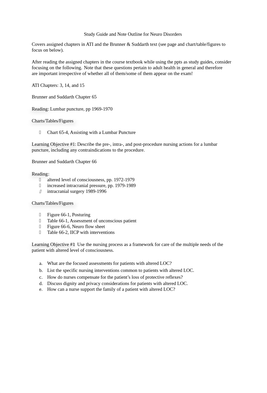 Study Guide and Note Outline for Neuro Disorders.docx_doae4522geg_page1