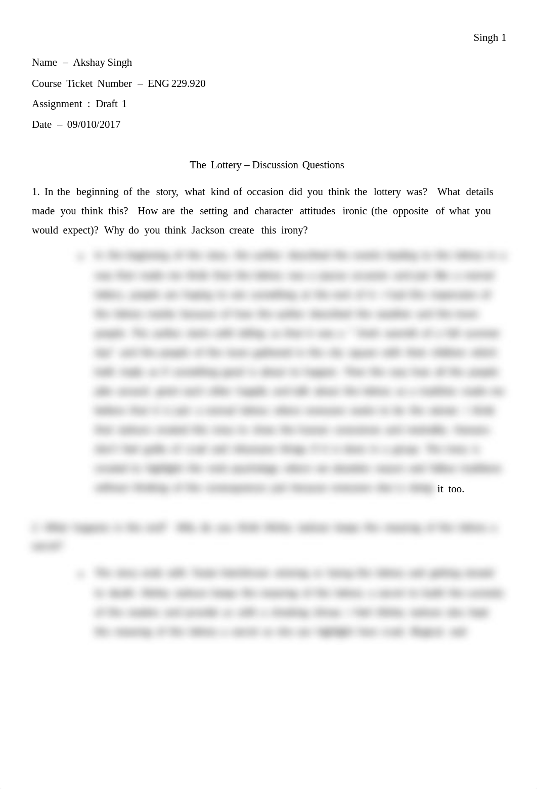 The Lottery - Discussion Questions.docx_doamgtrtgo5_page1