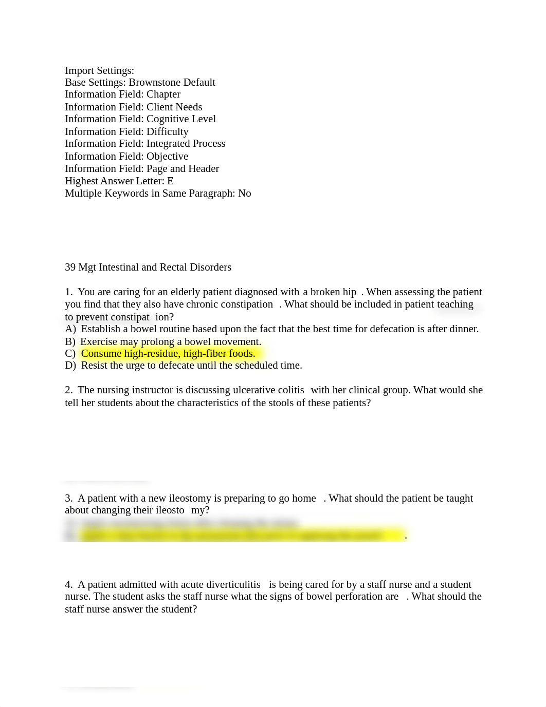 39 Mgt Intestinal and Rectal Disorders.doc_doaopaz1sum_page1