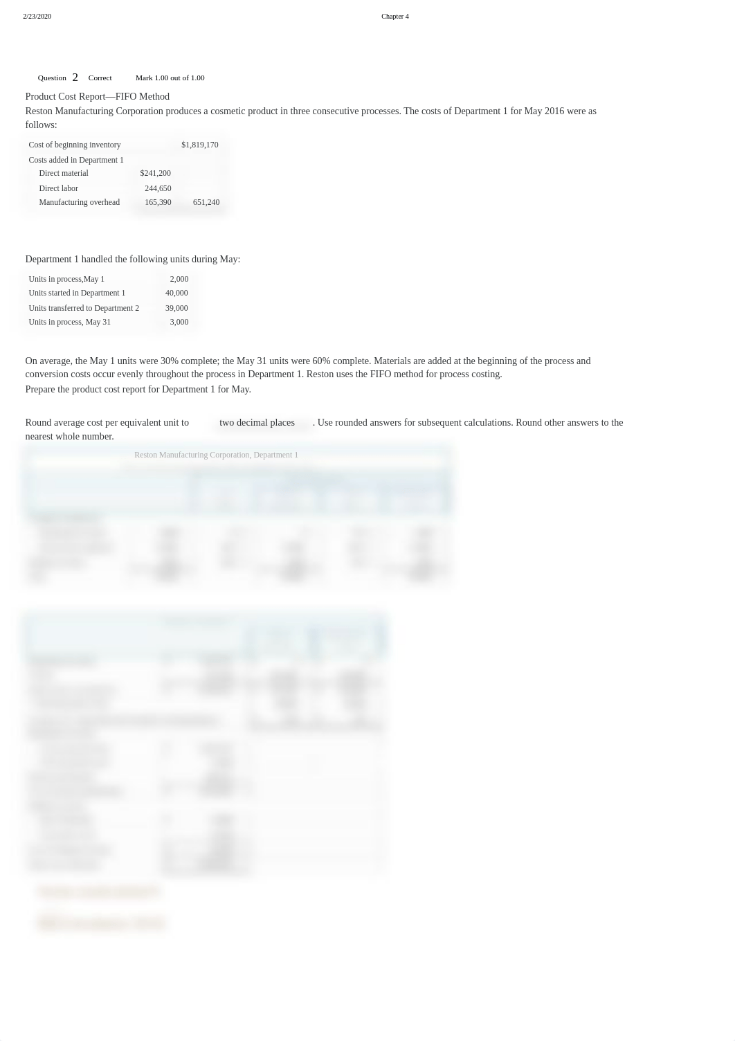 Q. 2 Product Cost Report—FIFO Method.pdf_doap6ncgjiy_page1