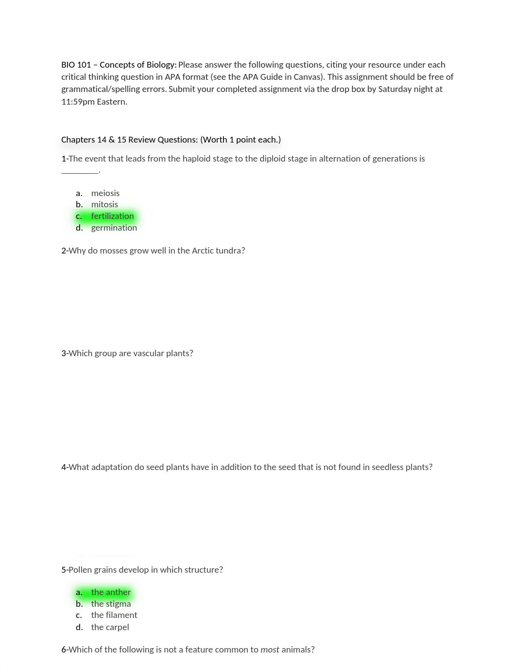 Concepts of Biology Chapters 14 & 15 Assignment (1).docx_dob63wf8cn8_page1