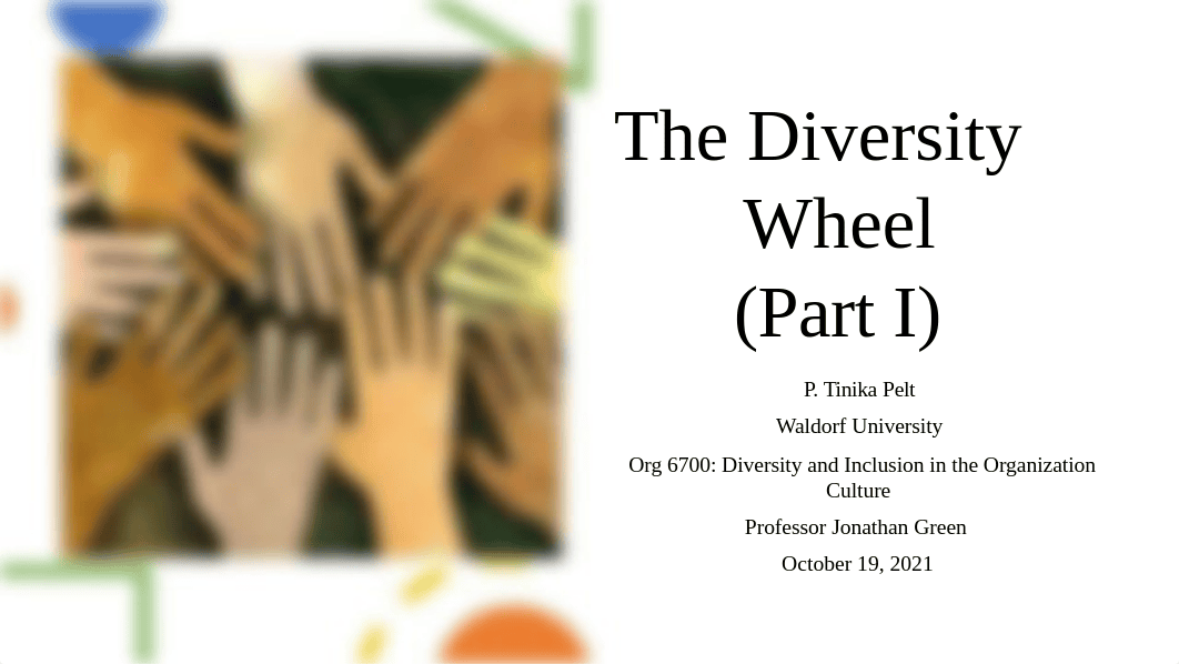 Unit VI Scholarly Activity - Diversity Wheel Part 1 - Diversity and Inclusion - P Tinika Pelt.pptx_dob8yl84j0j_page1