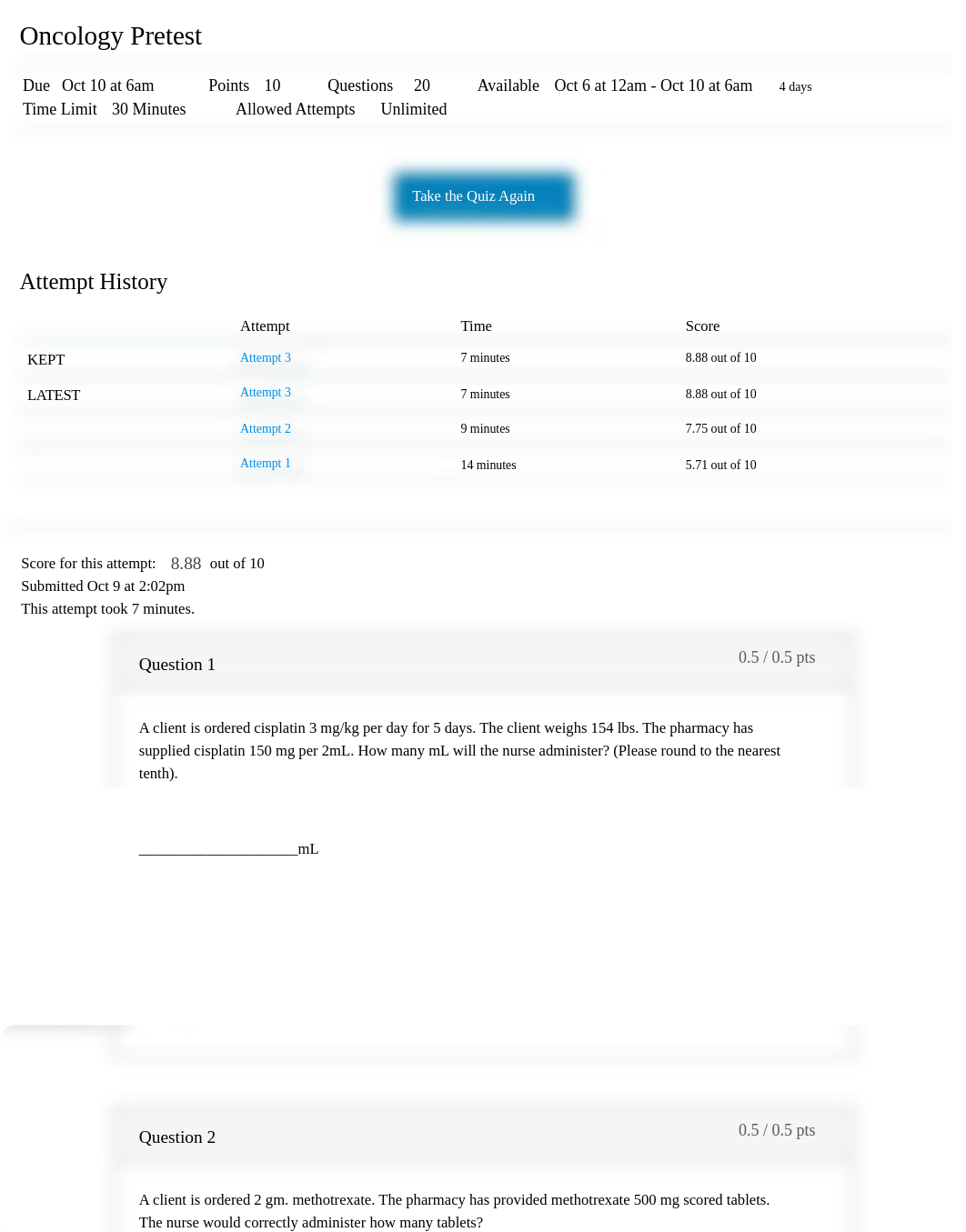 Oncology Pretest: NSG132 Concepts in Nursing II (30237).pdf_dob8zn2asc4_page1