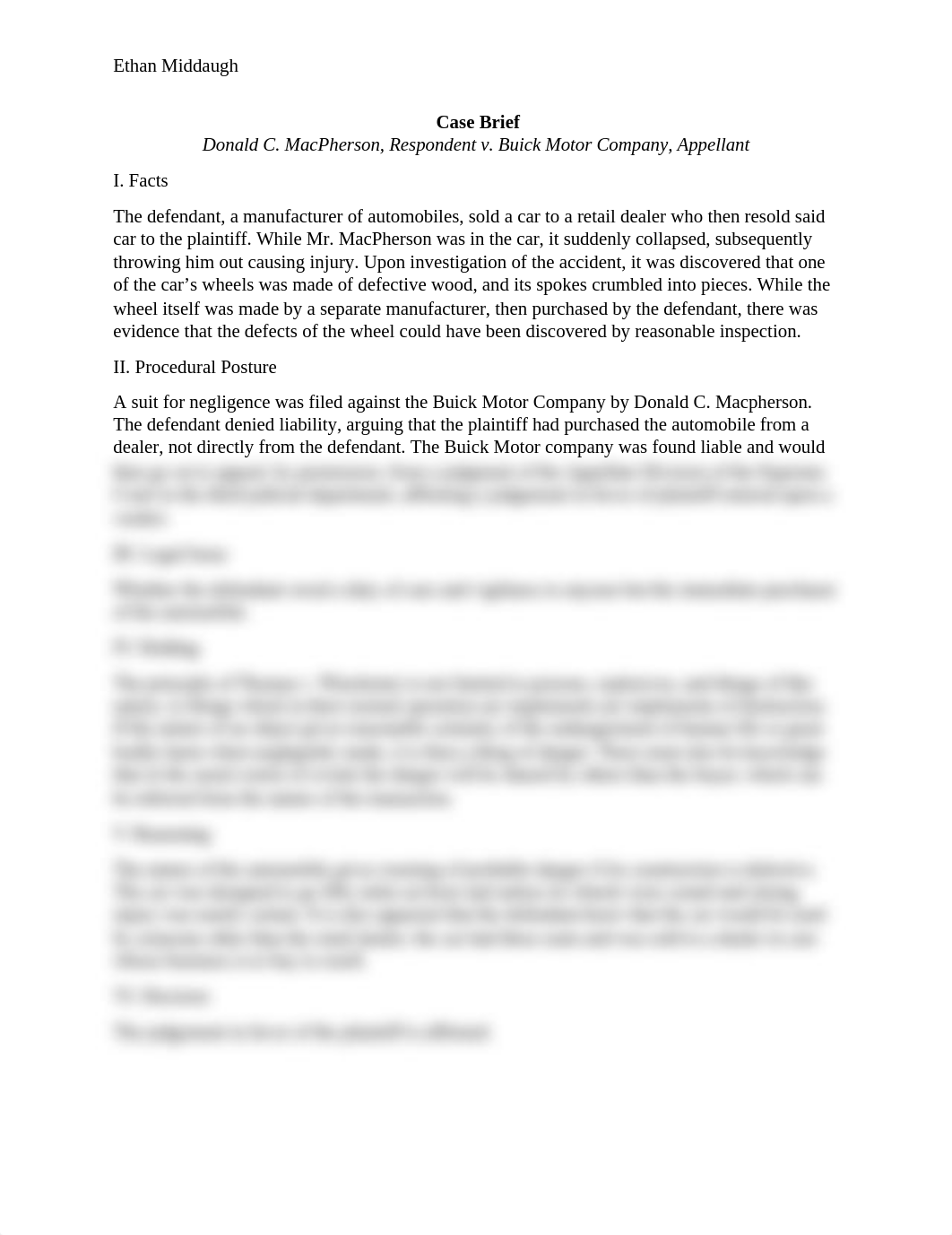 MacPherson v. Buick Case Brief_doboy37jo0u_page1