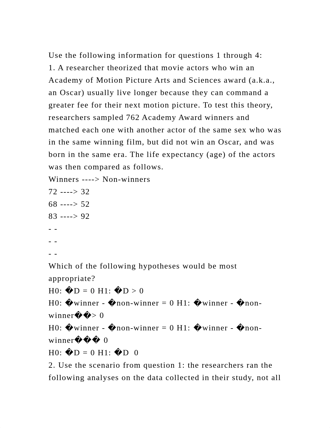 Use the following information for questions 1 through 41. A resea.docx_doc0zlax1fi_page2