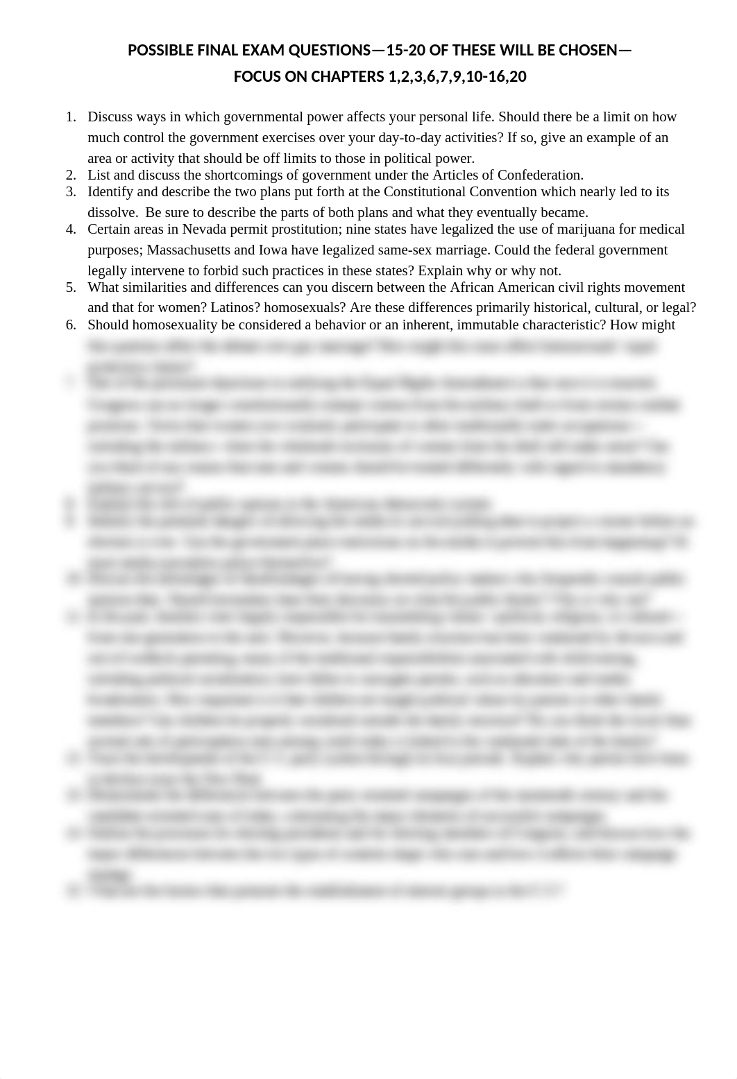 POSSIBLE FINAL EXAM QUESTIONS_doc3khwyvus_page1