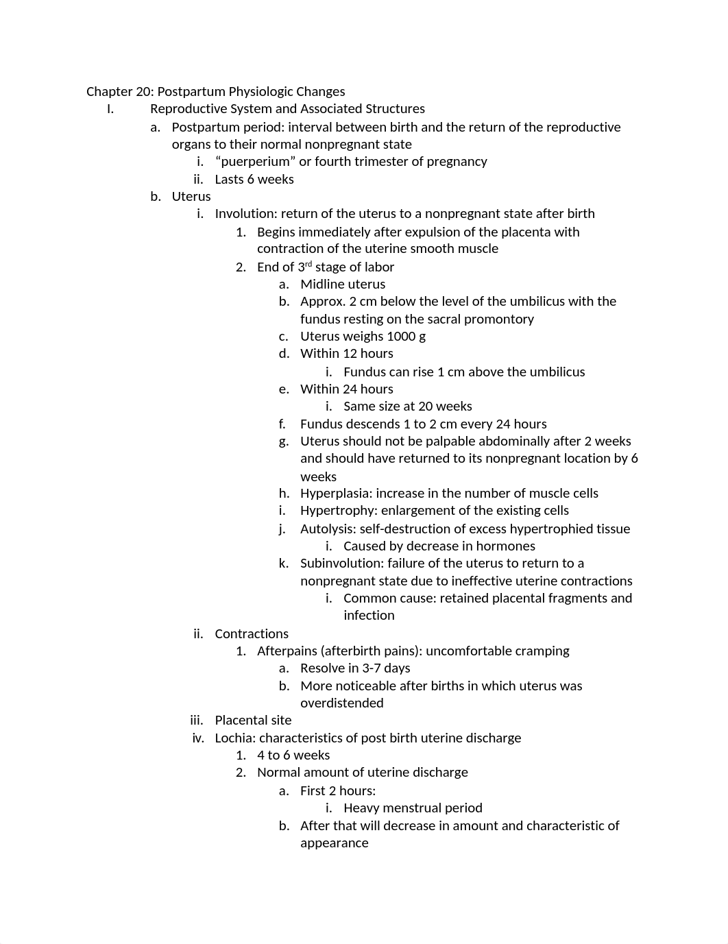 Chapter 20- Postpartum Physiologic Changes.docx_doc80lu26w9_page1