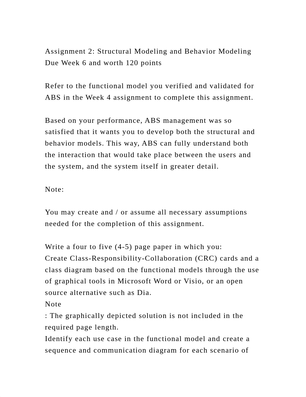 Assignment 2 Structural Modeling and Behavior ModelingDue Week 6 .docx_doc84icoc1i_page2