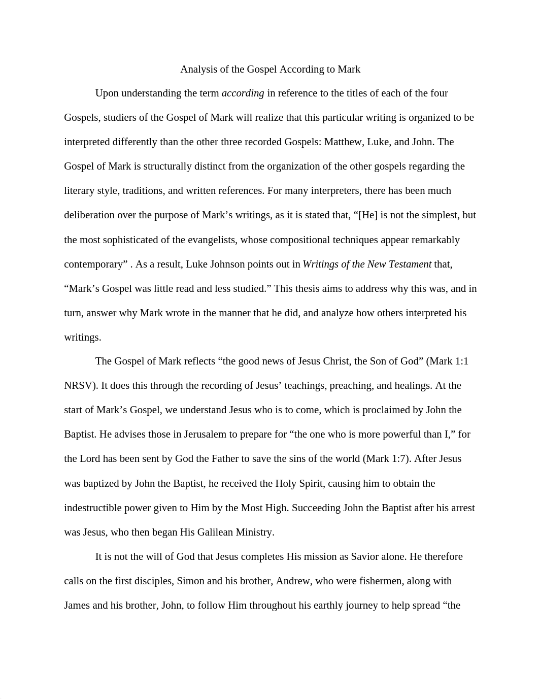 Analysis of the Gospel According to Mark_dod5i4vz4ki_page1