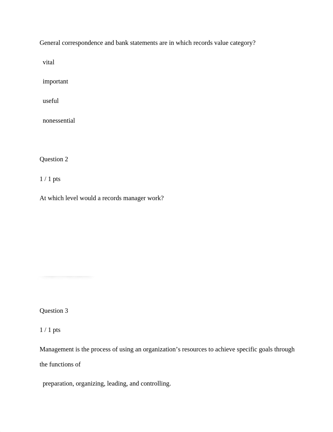 General correspondence and bank statements are in which records value category.docx_dodc1v14hiu_page1