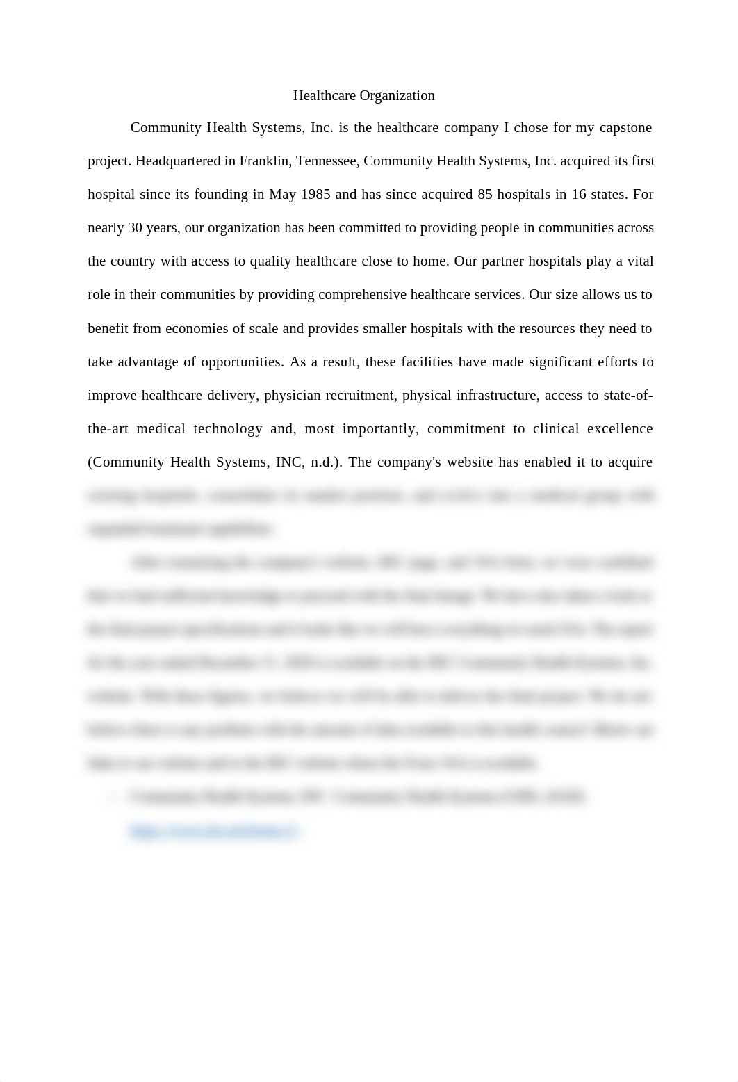 3-2 Final Project Milestone Two Healthcare Organization Selection.docx_dodg4snk6it_page2