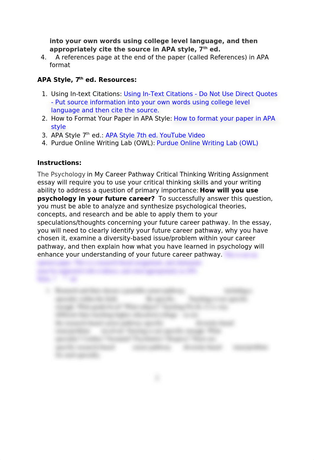 PSY 1010 Psychology in My Career Pathway Critical Thinking Writing Assignment Fall 2022 - 7.25.2022_dodgbdabbmt_page2