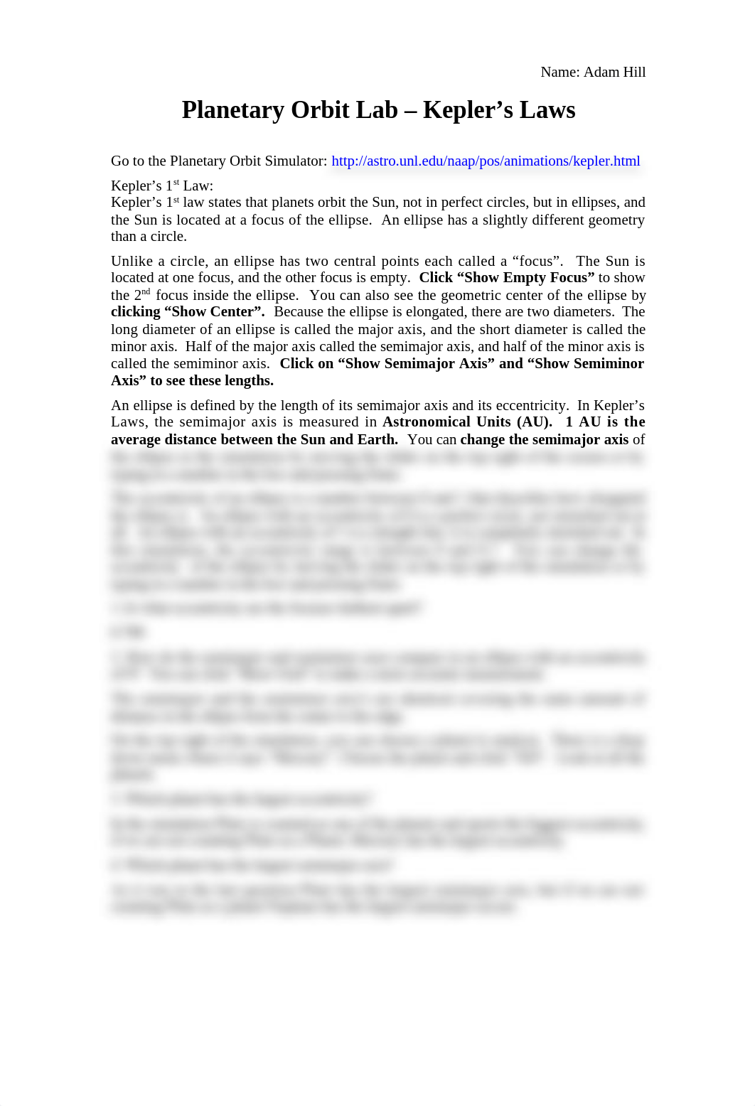 Astronomy Lab #4 - Planetary Orbits Lab - Adam Hill.doc_dods6wm4lda_page1