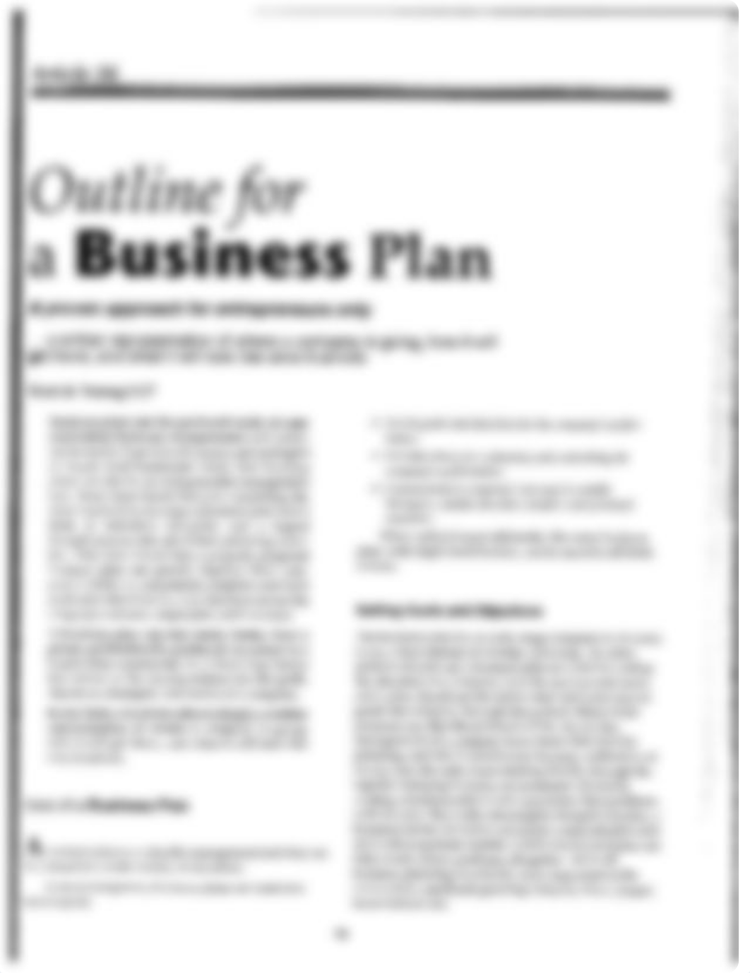 Outline for a Business Plan (Scanned) AE_dodzgdmraf2_page1