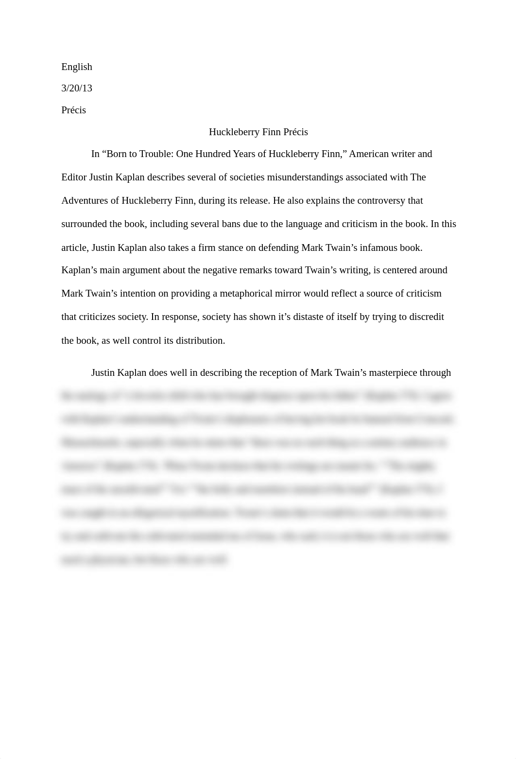 Huckleberry Finn Précis Paper_doe0kvms78y_page1