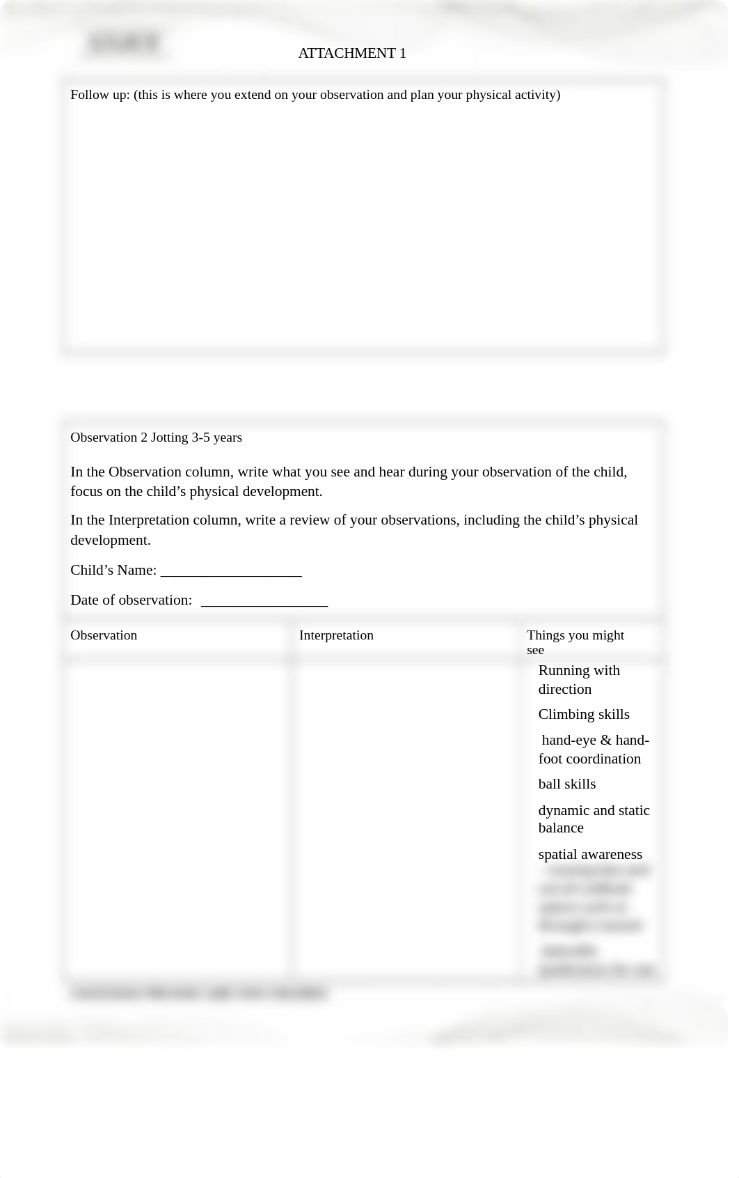 CHCECE003 Provide care for children attachment 1 Observation and  activity plan.docx_doe50ib9cq0_page2