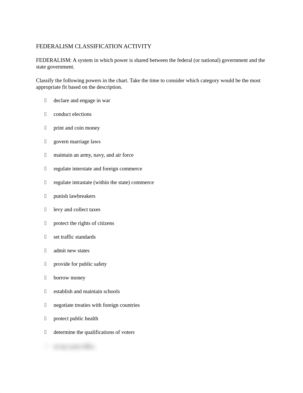 Answers- FEDERALISM CLASSIFICATION ACTIVITY.docx_doebxwern5l_page1