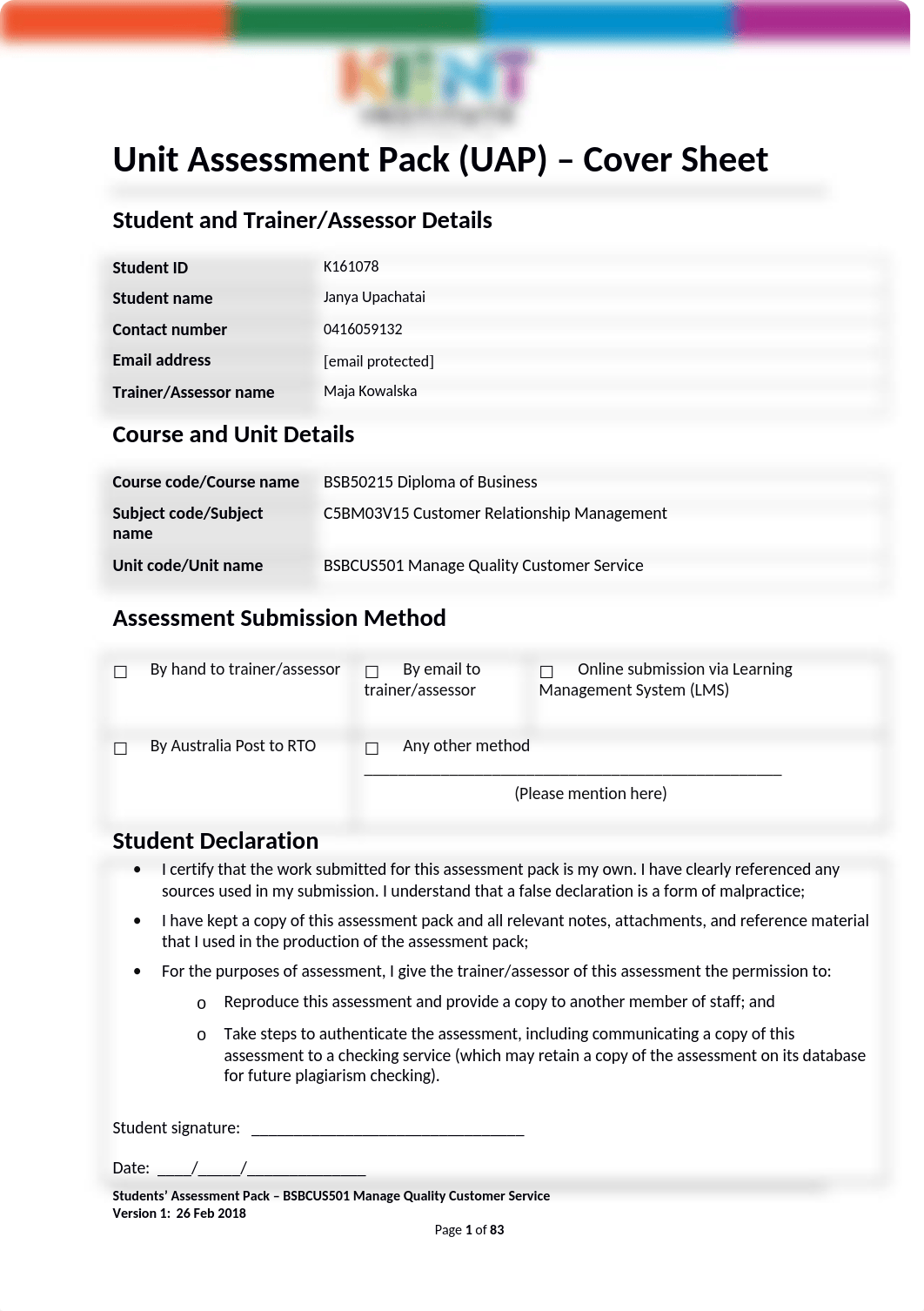 BSBCUS501 Unit Assessment Pack - UAP.docx_doeg1xqx5sr_page1