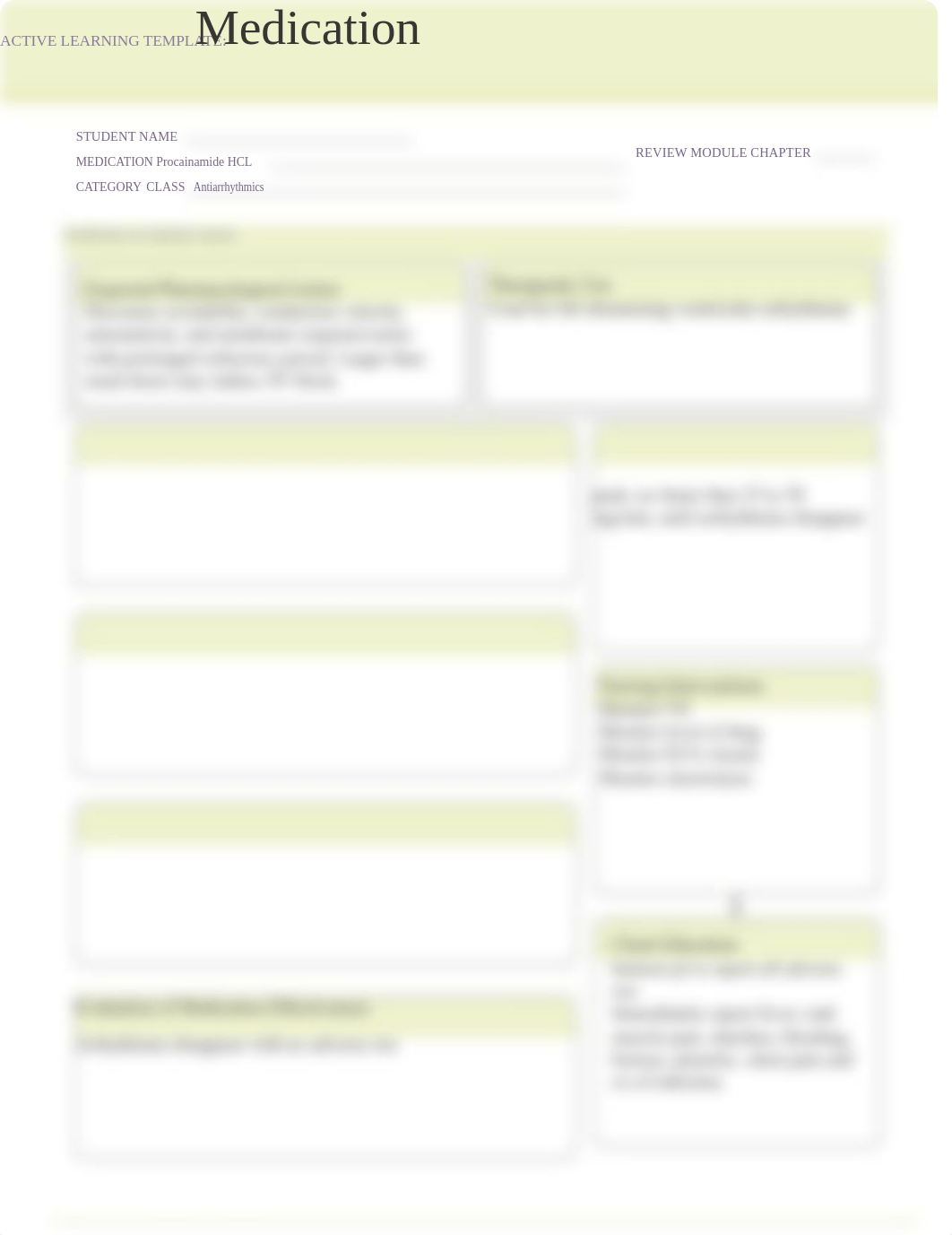 ATI Medication Form Procainamide HCL.docx_doegq4imp6c_page1