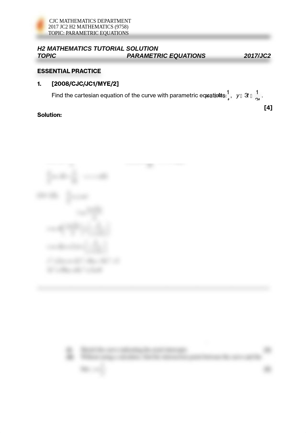 4__2017_Parametric_Equations_Essential_Practice_Solution (1)_doelufy1rk2_page1