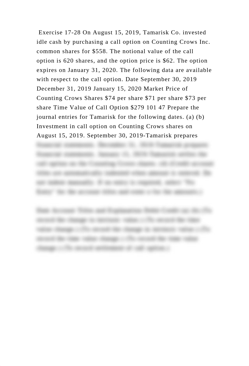 Exercise 17-28 On August 15, 2019, Tamarisk Co. invested idle cash by.docx_doeoyjknvuw_page2