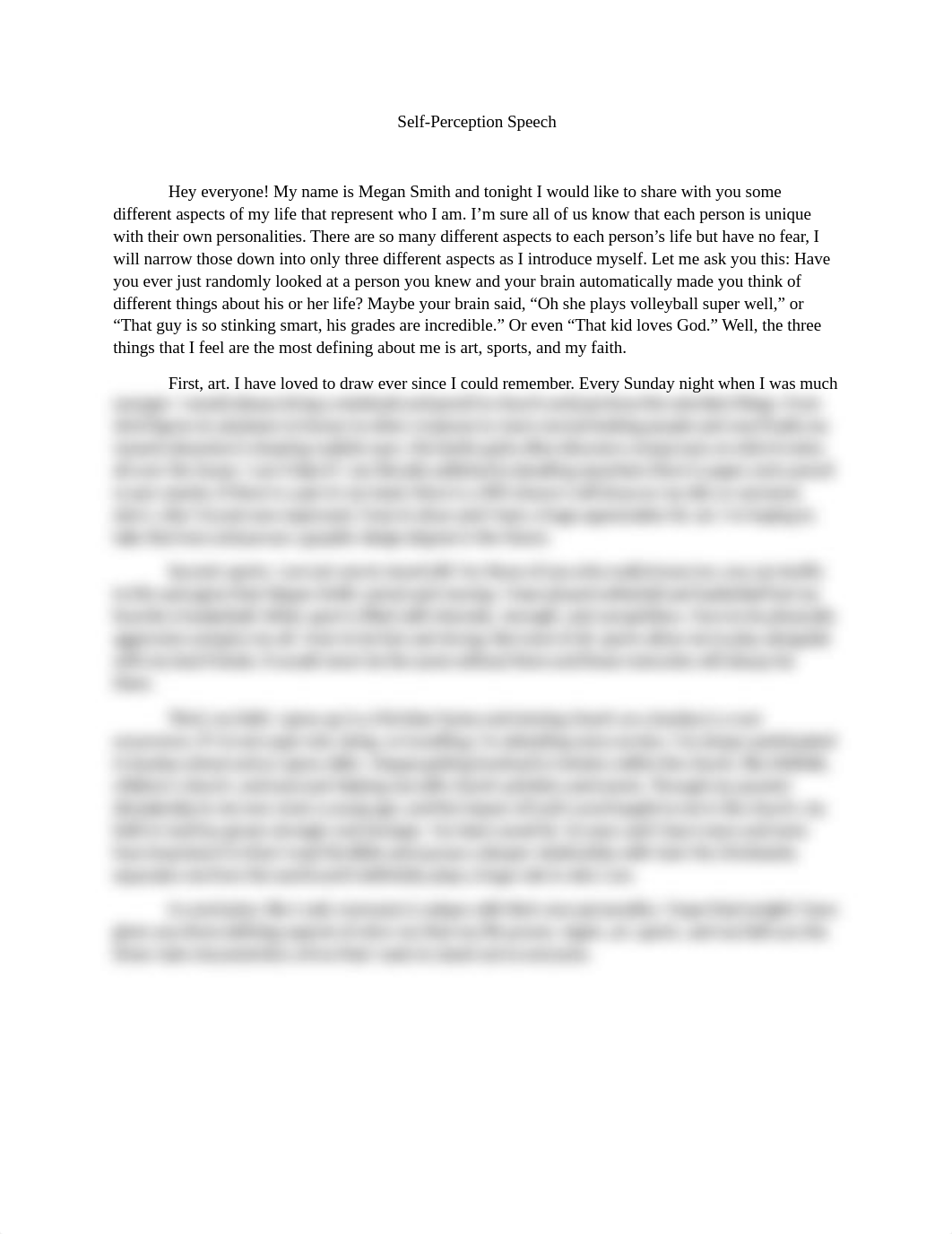 Self-Perception Speech Typed Out_doepmetwya2_page1