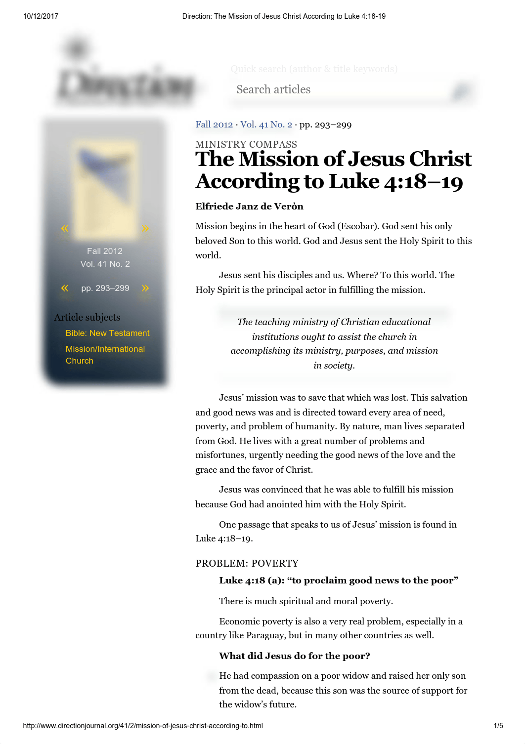 Direction_ The Mission of Jesus Christ According to Luke 4_18-19.pdf_doet285s38t_page1