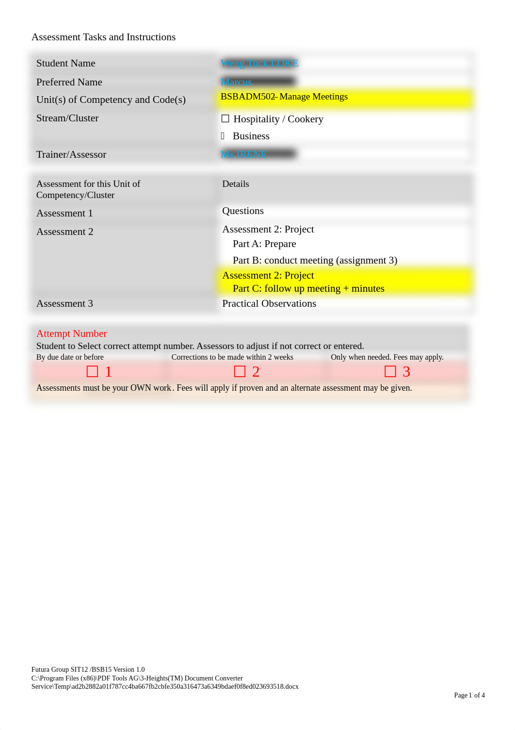 BSBADM502 v2 Assessment 2 Project Part C.pdf_dofjo2aita6_page1