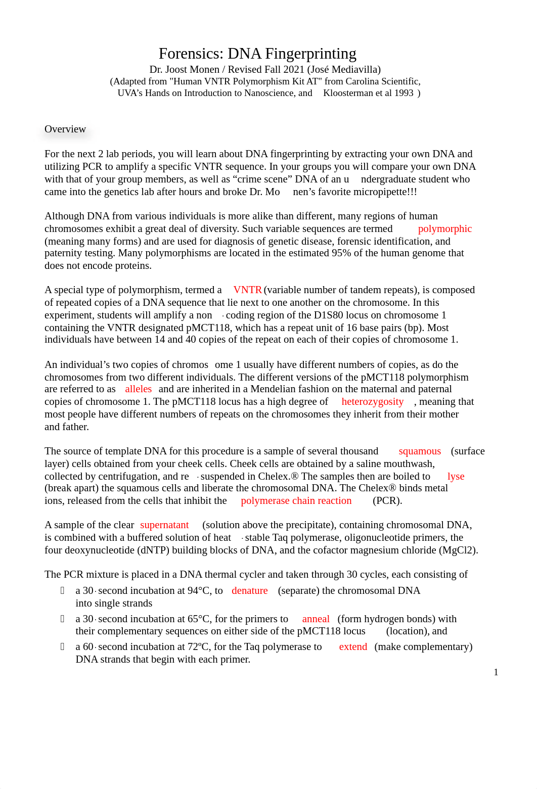 1. DNA Fingerprinting Handout - Part 1 & 2 (revised Fall 2021).pdf_dofykqjhym9_page1