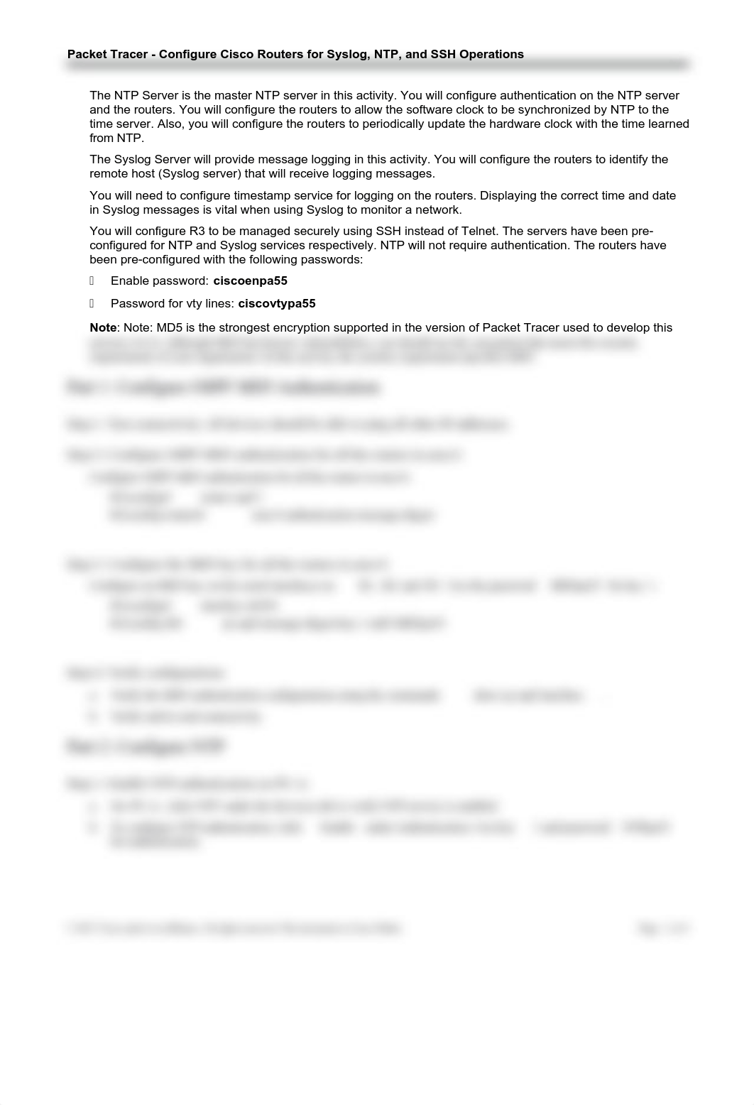 PT - Configure Cisco Routers for Syslog, NTP, and SSH Operations_dog5fuxles6_page2