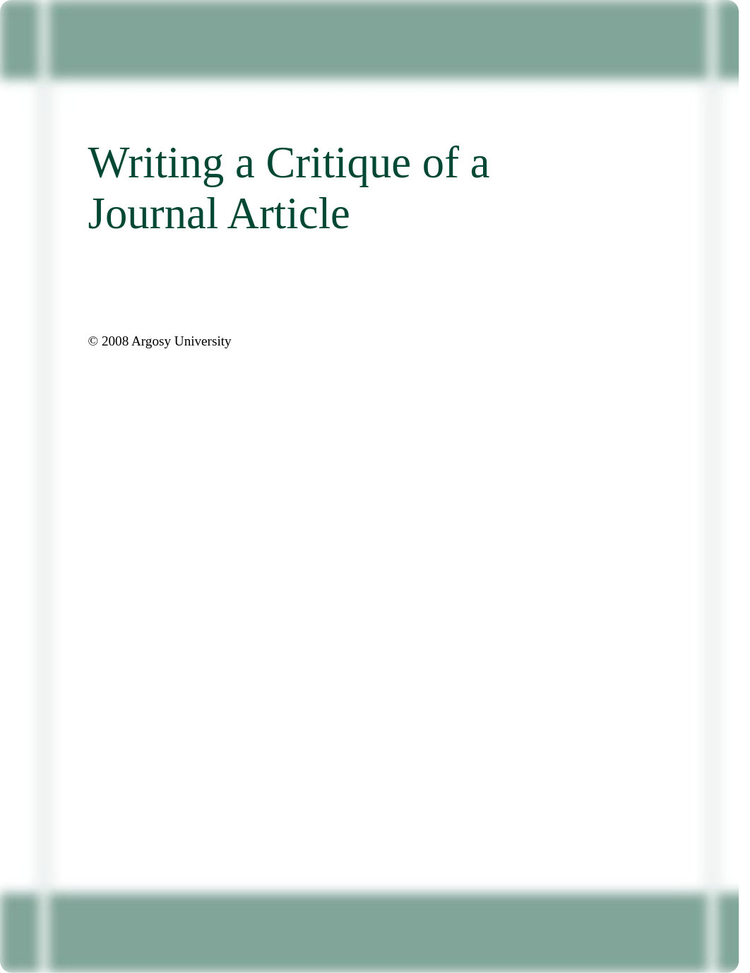 Module 2_Writing a Critique of a Journal Article.pdf_dogdq9i7lmo_page1